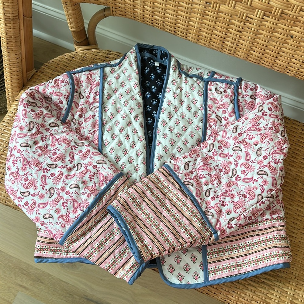 Block Print Quilt Jacket